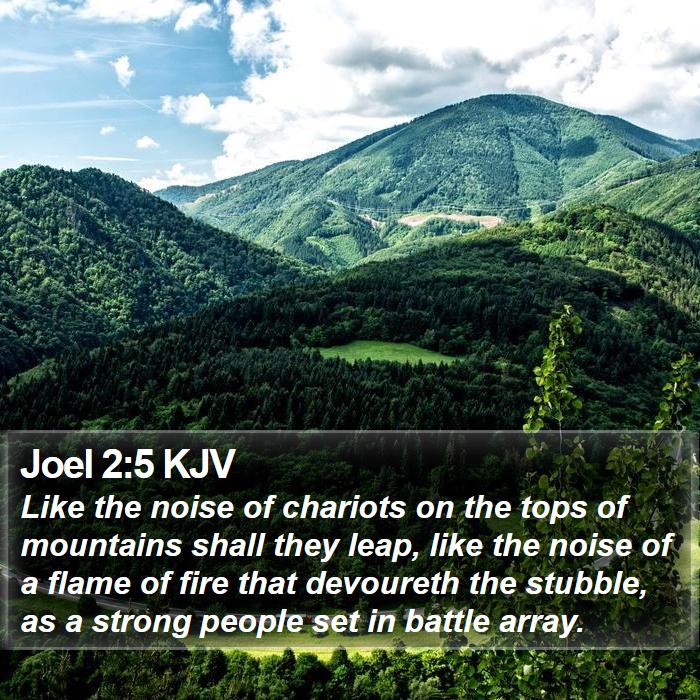 Joel 2:5 KJV Bible Study