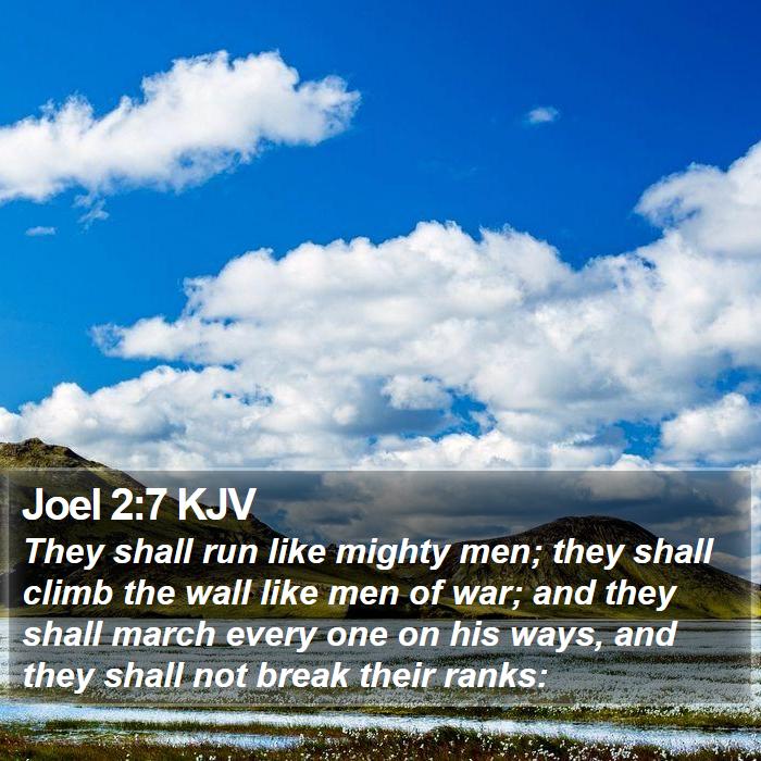 Joel 2:7 KJV Bible Study