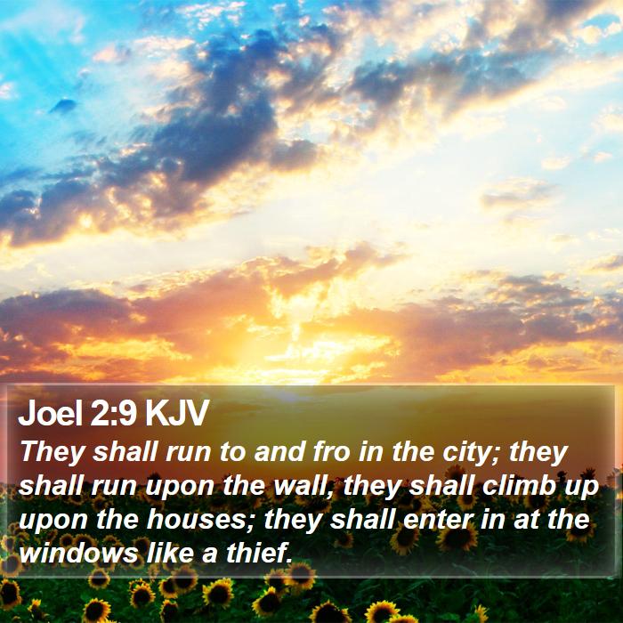 Joel 2:9 KJV Bible Study