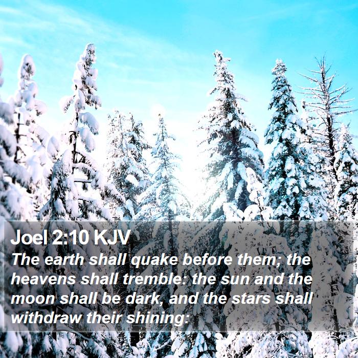 Joel 2:10 KJV Bible Study