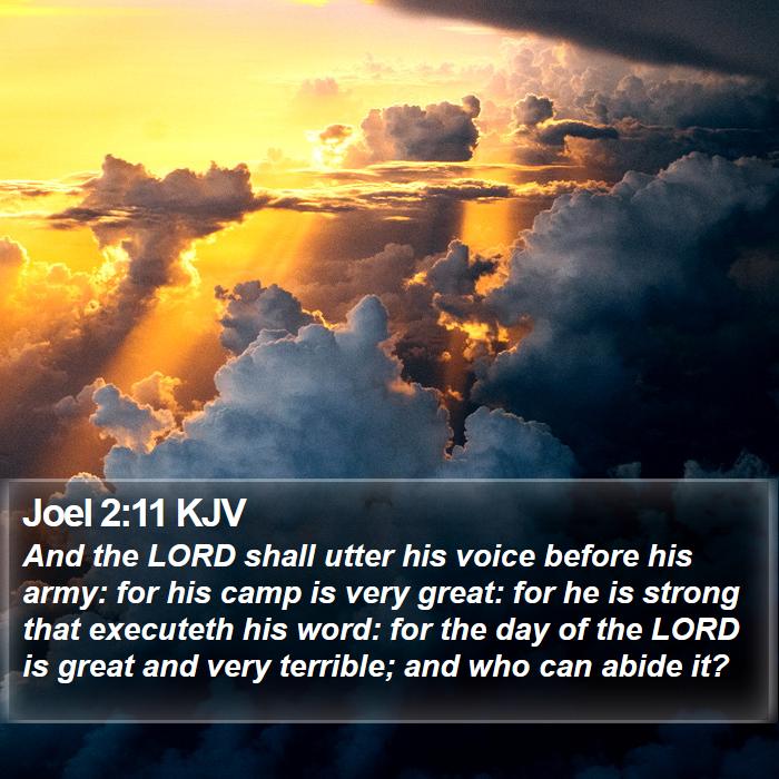 Joel 2:11 KJV Bible Study