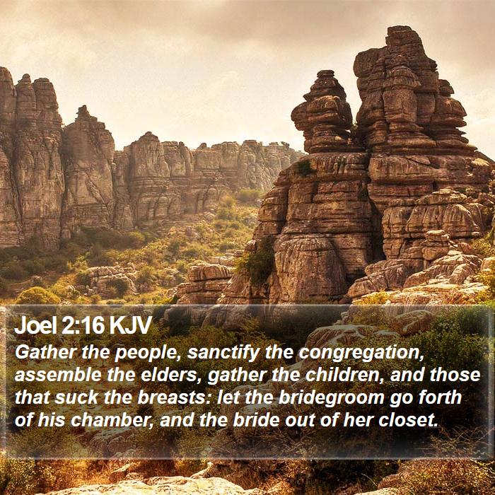 Joel 2:16 KJV Bible Study