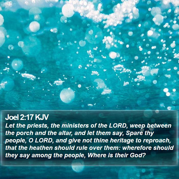 Joel 2:17 KJV Bible Study