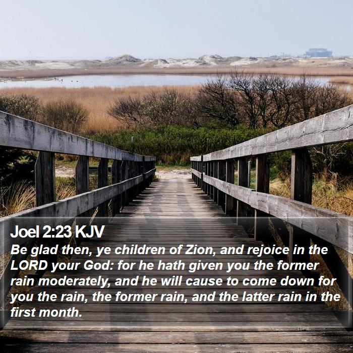 Joel 2:23 KJV Bible Study