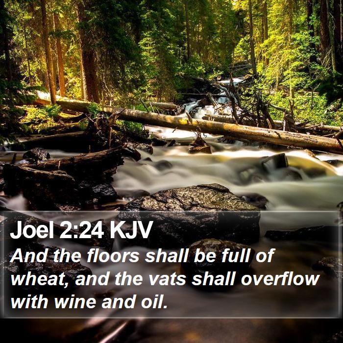 Joel 2:24 KJV Bible Study