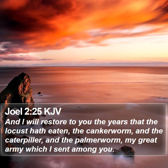 Joel 2:25 KJV Bible Study