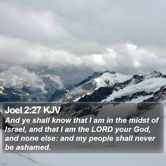 Joel 2:27 KJV Bible Study