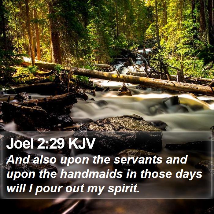 Joel 2:29 KJV Bible Study