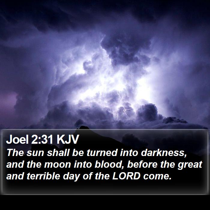 Joel 2:31 KJV Bible Study