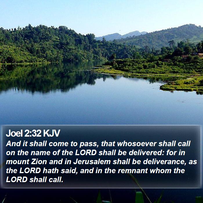 Joel 2:32 KJV Bible Study