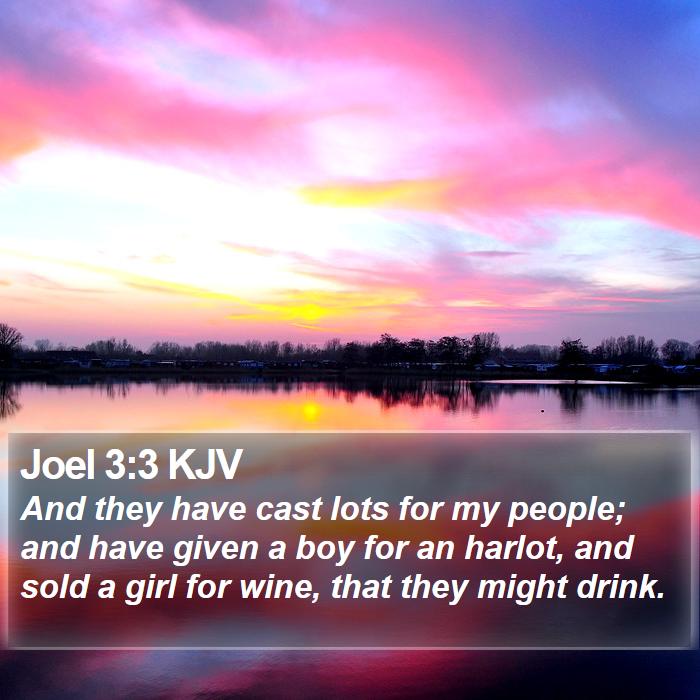 Joel 3:3 KJV Bible Study