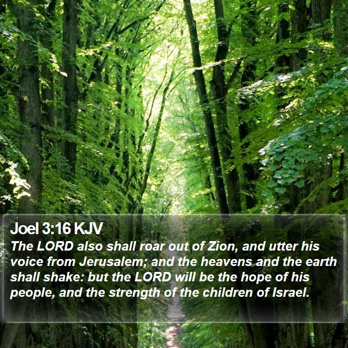 Joel 3:16 KJV Bible Study