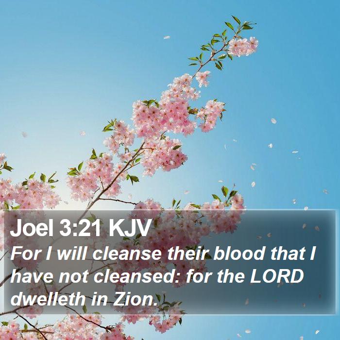 Joel 3:21 KJV Bible Study