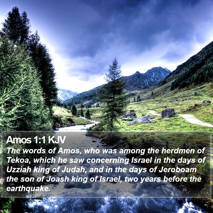 Amos 1:1 KJV Bible Study