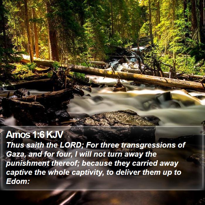 Amos 1:6 KJV Bible Study