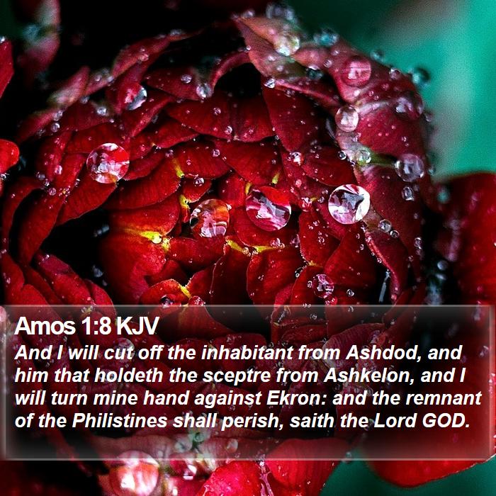 Amos 1:8 KJV Bible Study