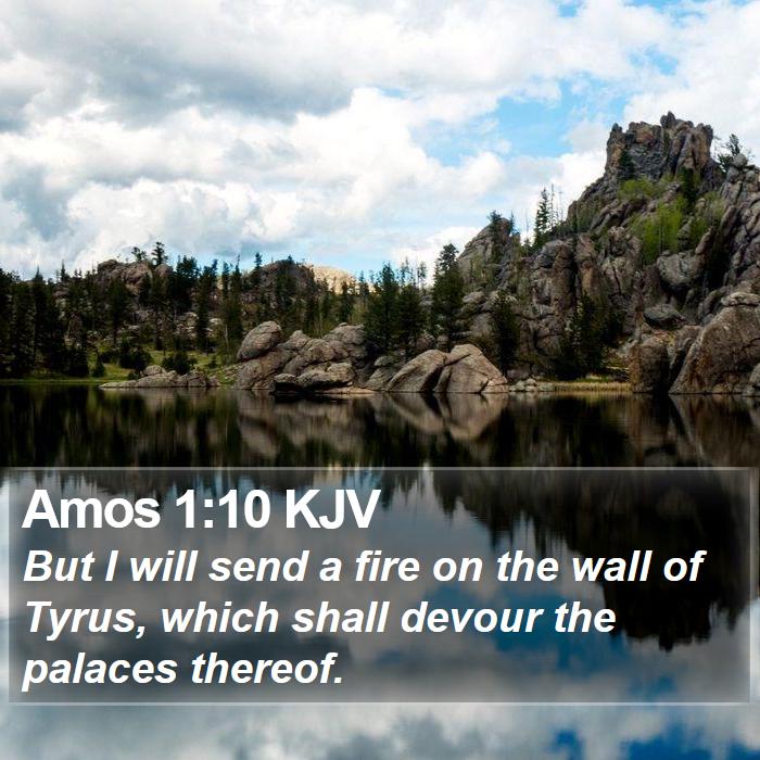 Amos 1:10 KJV Bible Study