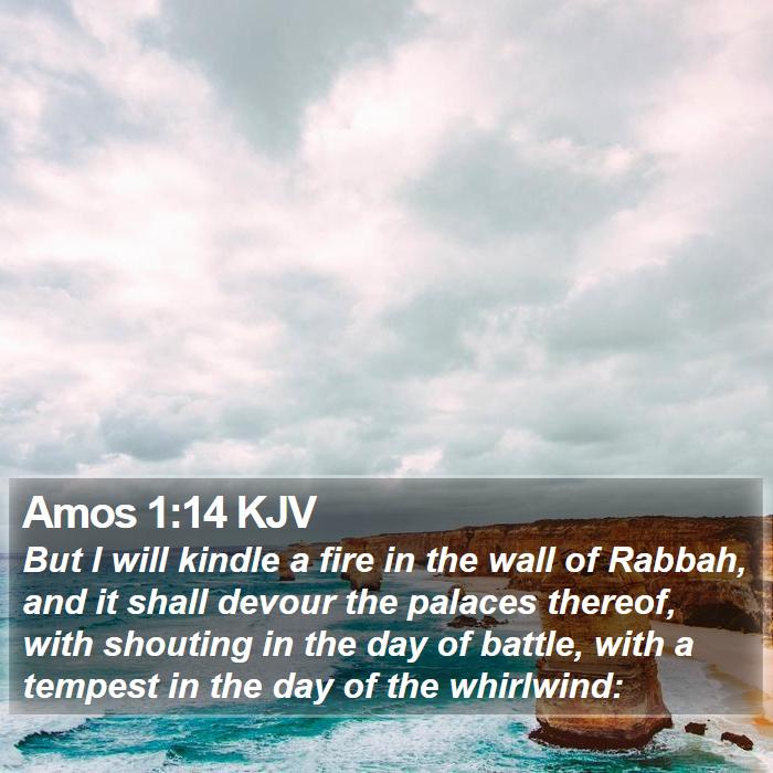 Amos 1:14 KJV Bible Study