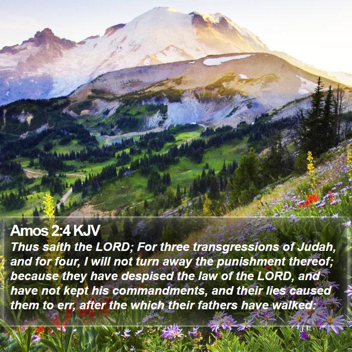 Amos 2:4 KJV Bible Study