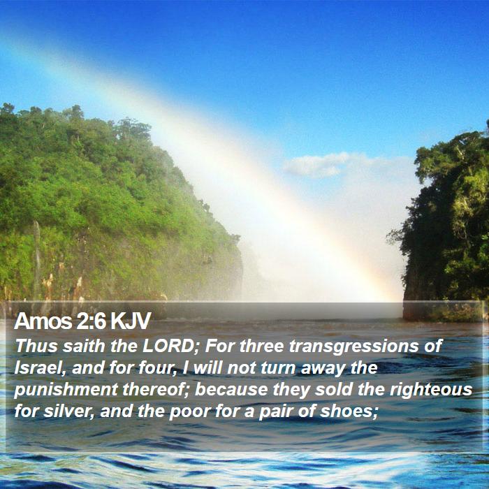 Amos 2:6 KJV Bible Study