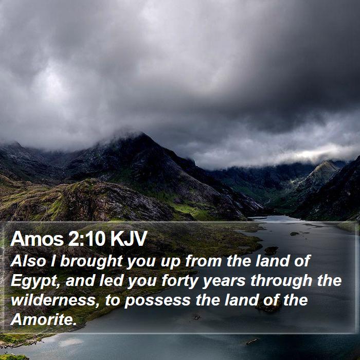 Amos 2:10 KJV Bible Study