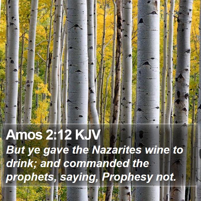 Amos 2:12 KJV Bible Study