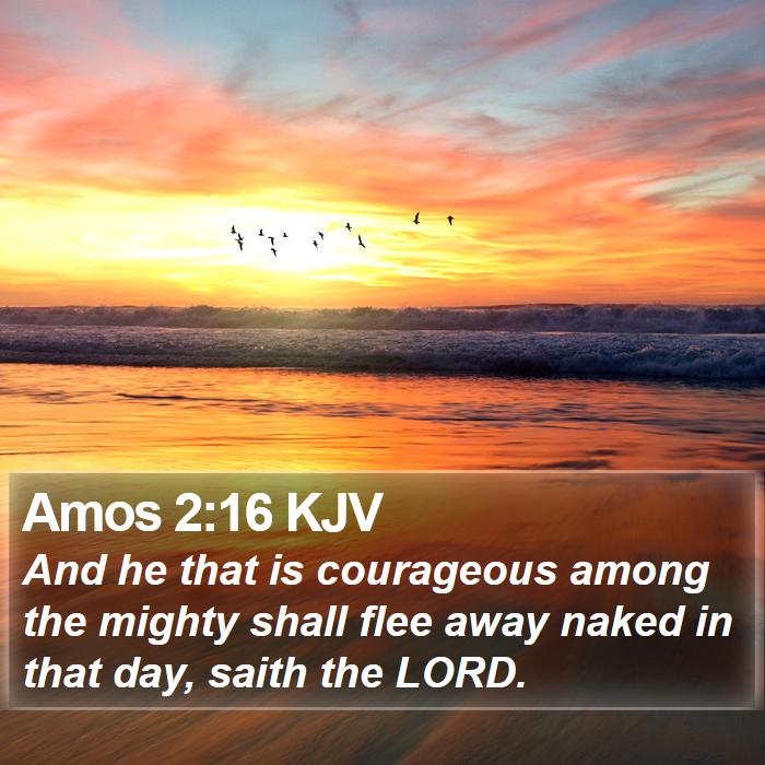 Amos 2:16 KJV Bible Study