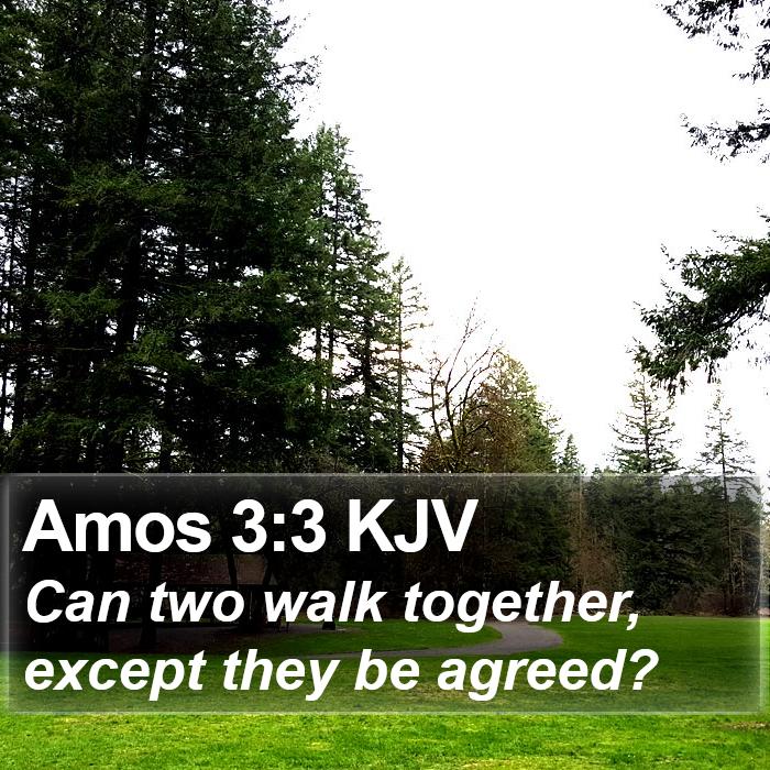 Amos 3:3 KJV Bible Study