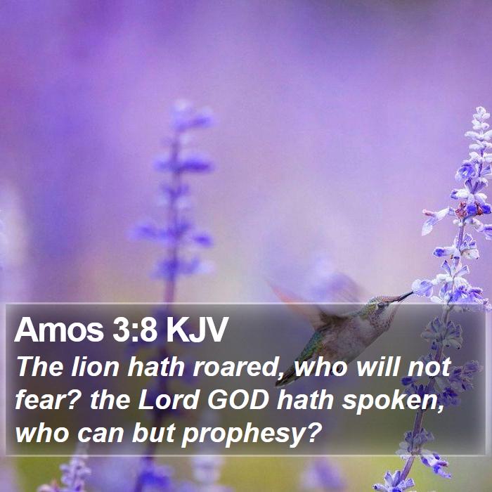 Amos 3:8 KJV Bible Study