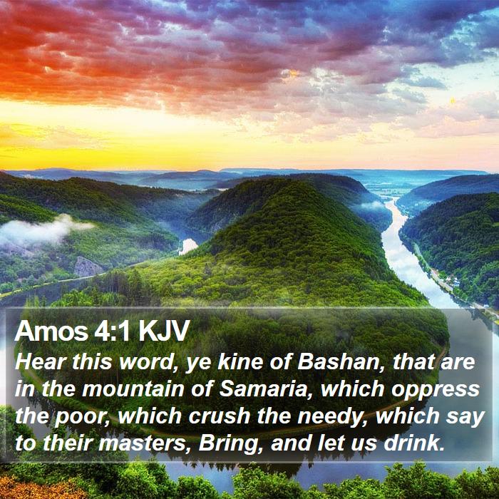 Amos 4:1 KJV Bible Study