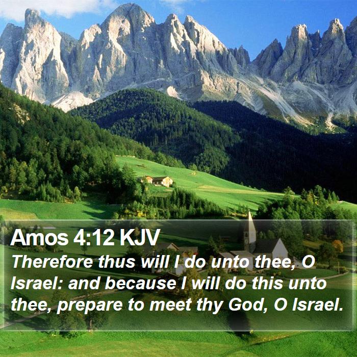 Amos 4:12 KJV Bible Study