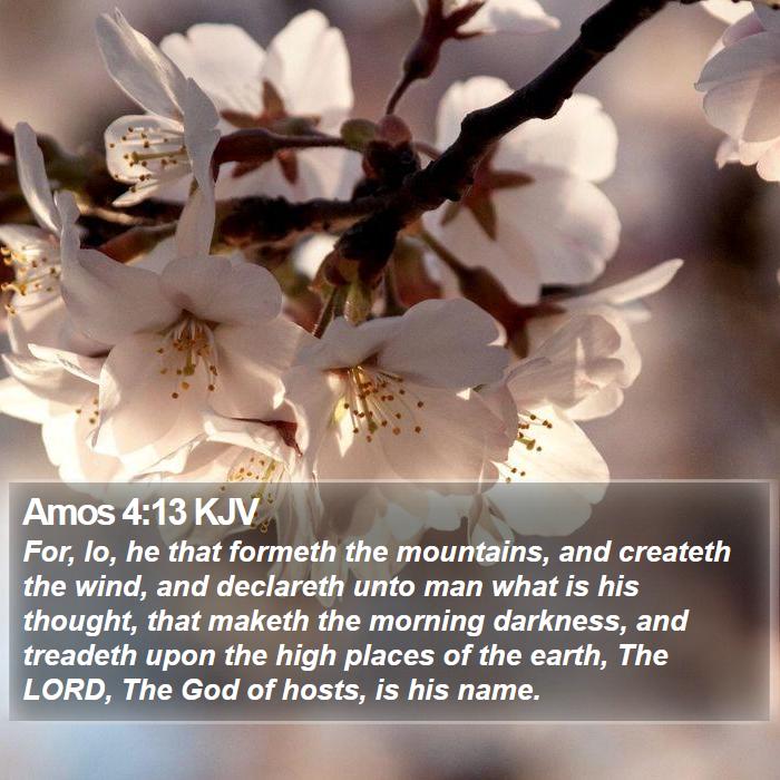 Amos 4:13 KJV Bible Study