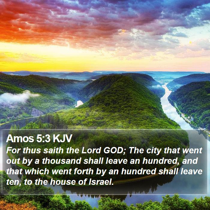 Amos 5:3 KJV Bible Study