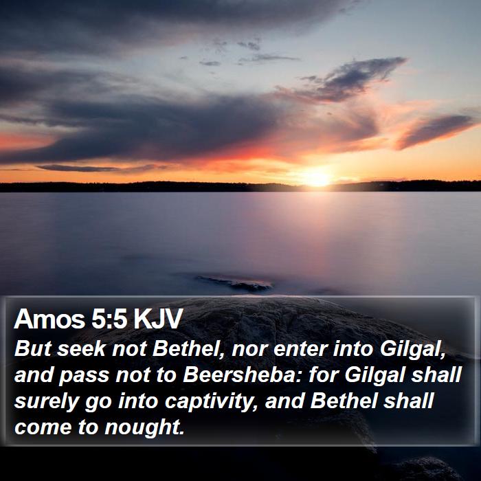 Amos 5:5 KJV Bible Study