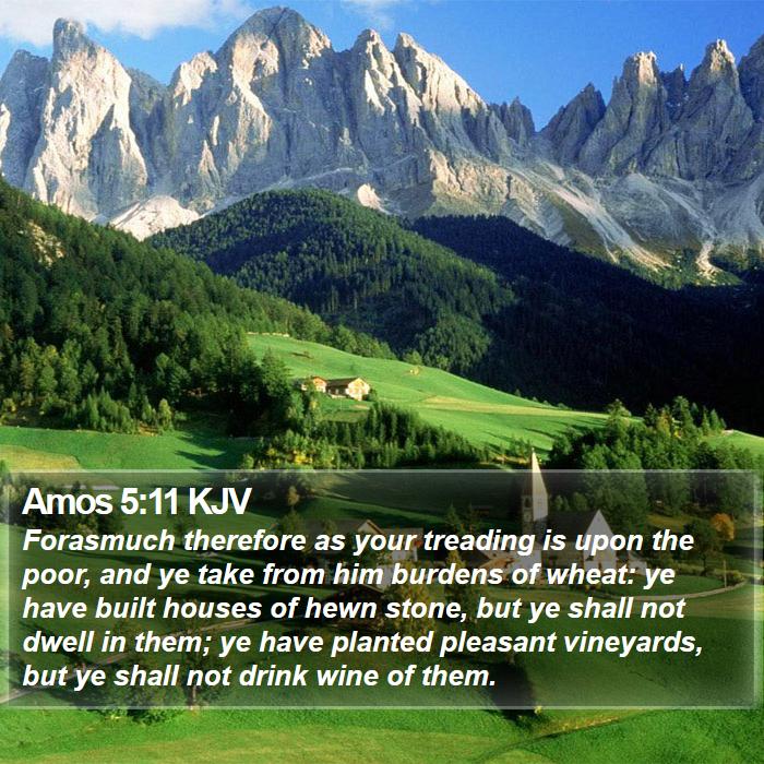 Amos 5:11 KJV Bible Study