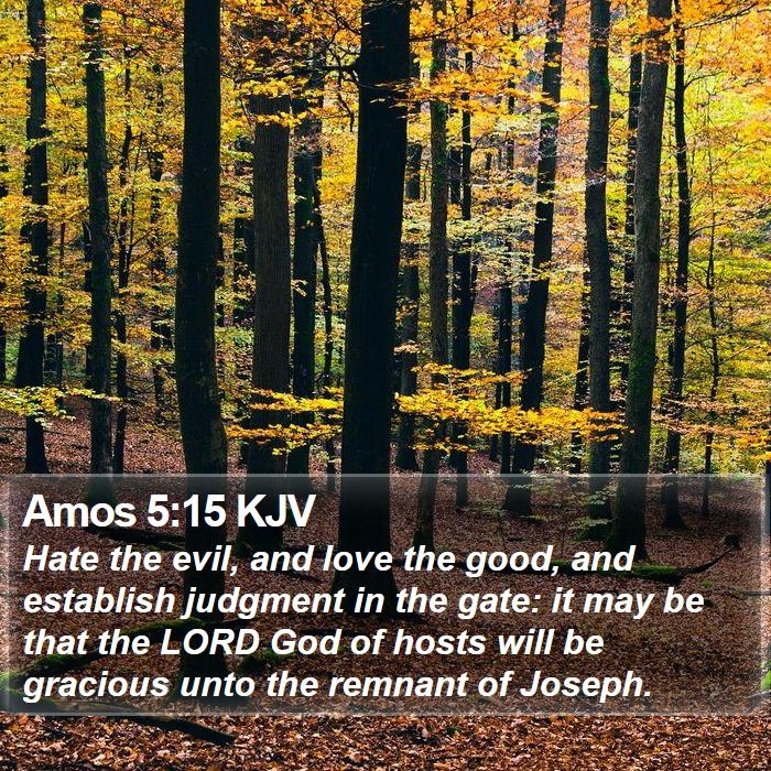 Amos 5:15 KJV Bible Study