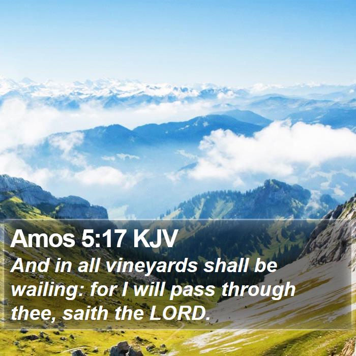 Amos 5:17 KJV Bible Study