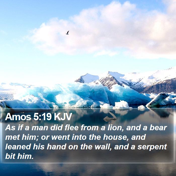 Amos 5:19 KJV Bible Study