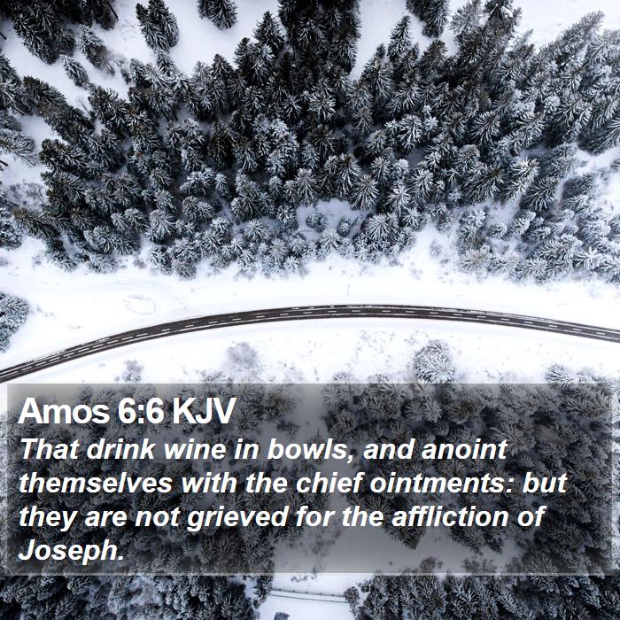 Amos 6:6 KJV Bible Study