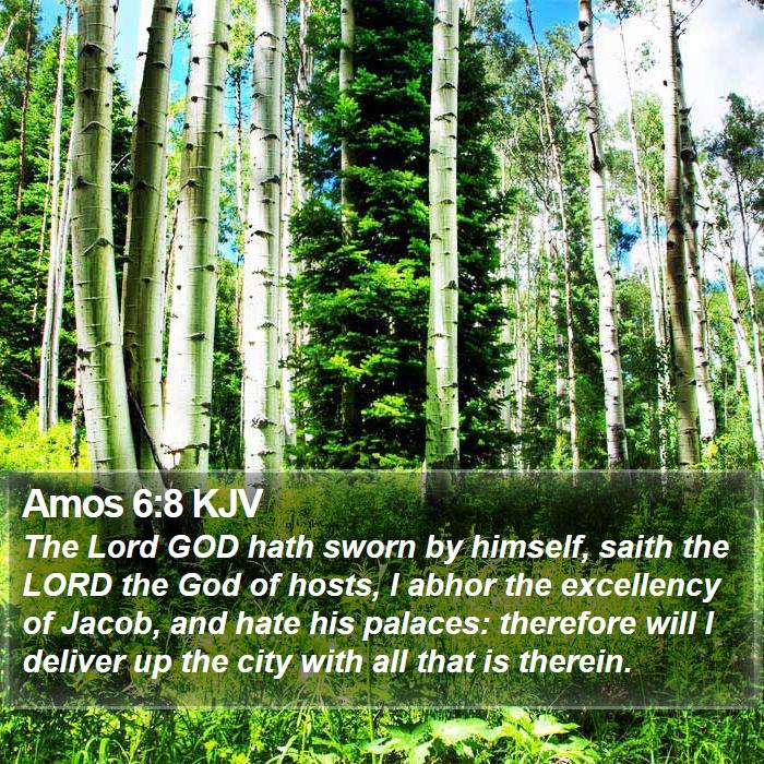 Amos 6:8 KJV Bible Study