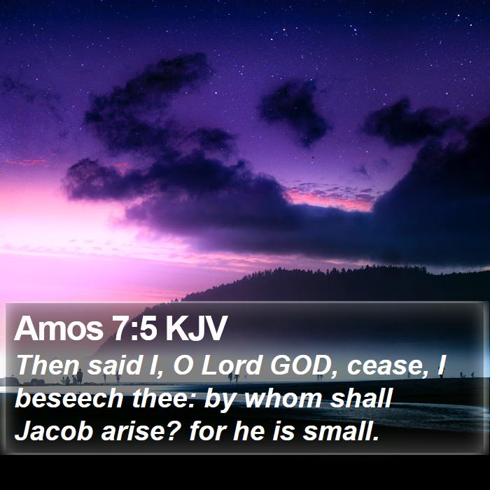 Amos 7:5 KJV Bible Study