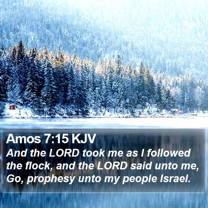 Amos 7:15 KJV Bible Study