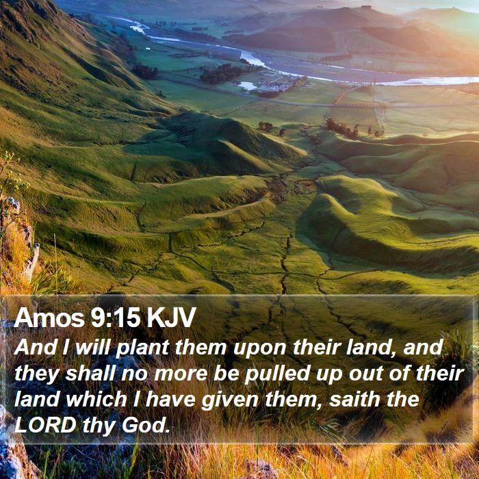 Amos 9:15 KJV Bible Study