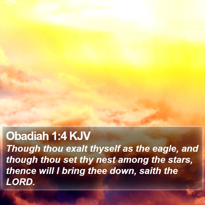 Obadiah 1:4 KJV Bible Study