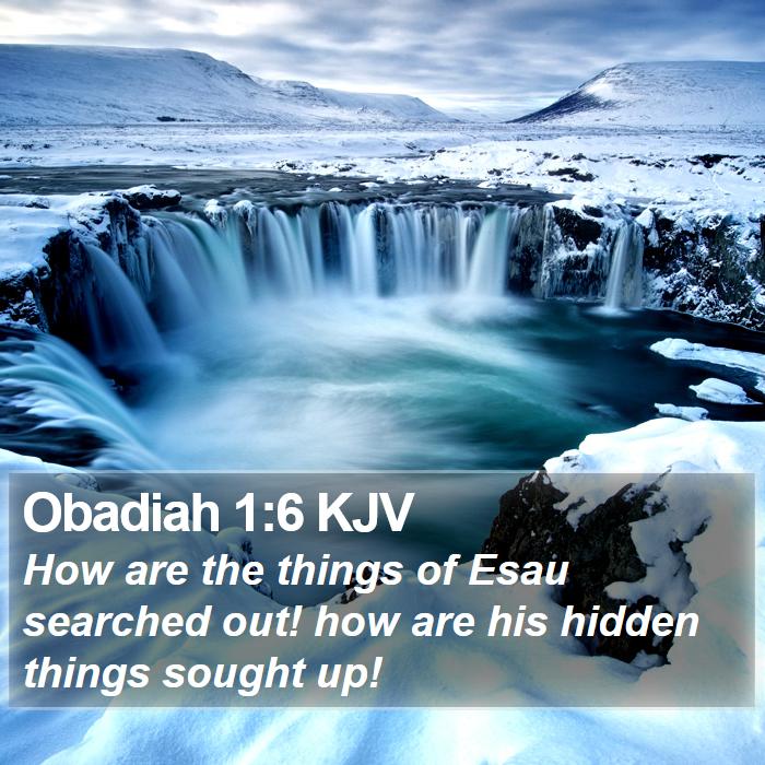 Obadiah 1:6 KJV Bible Study