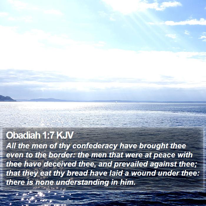 Obadiah 1:7 KJV Bible Study