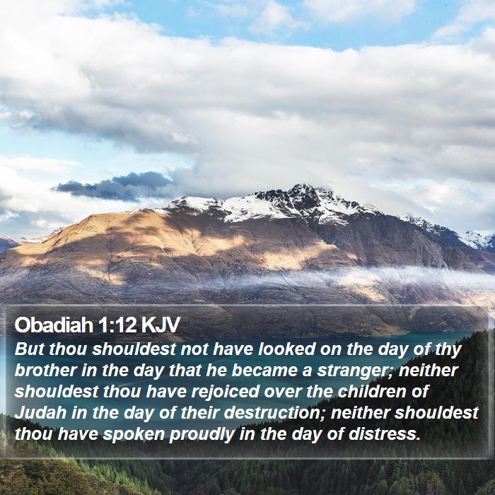 Obadiah 1:12 KJV Bible Study