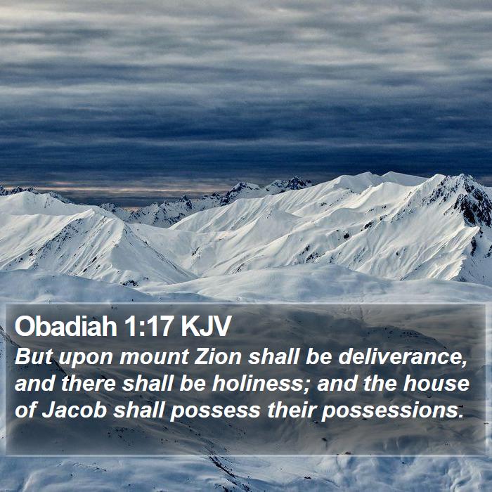 Obadiah 1:17 KJV Bible Study