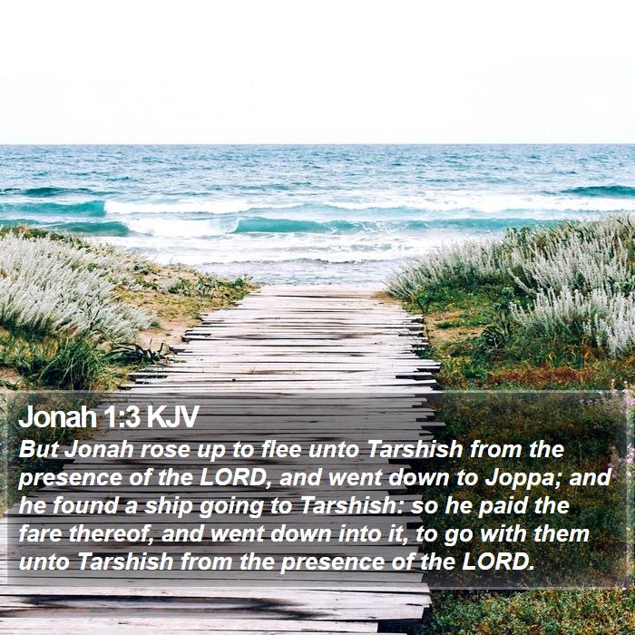 Jonah 1:3 KJV Bible Study