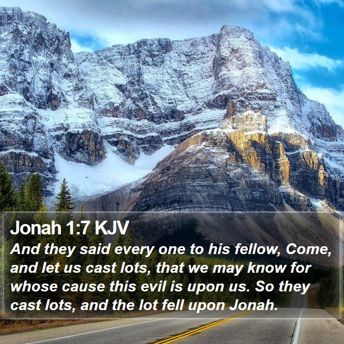 Jonah 1:7 KJV Bible Study